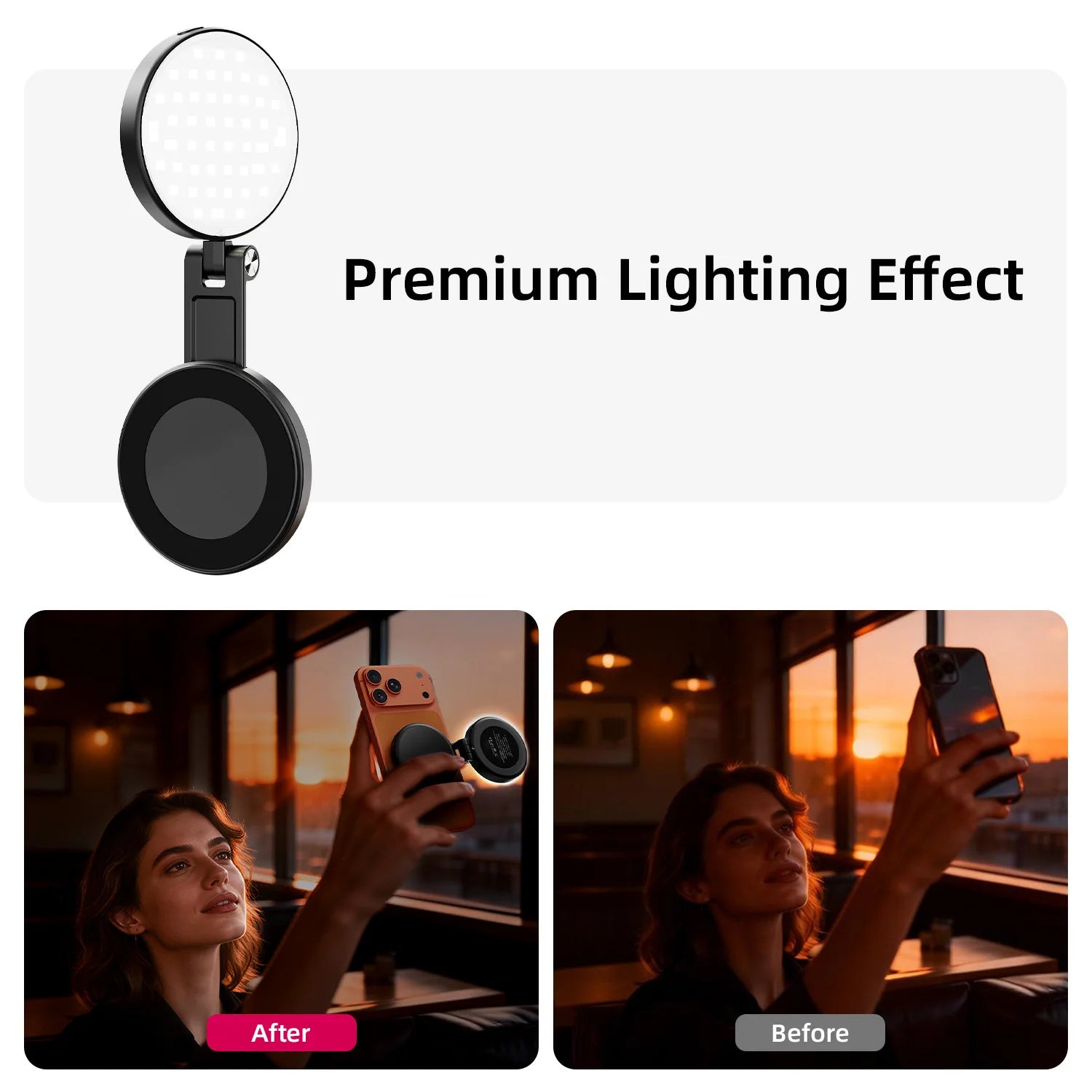 MagnaGlow Magnetic Selfie Ring Light
