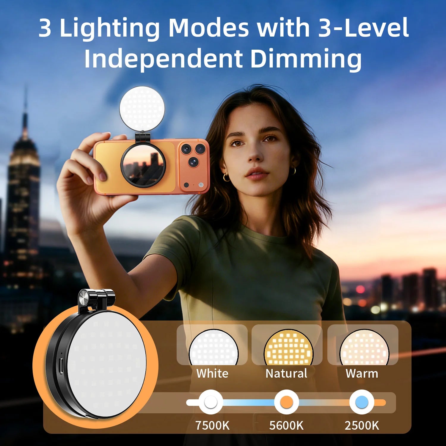 MagnaGlow Magnetic Selfie Ring Light